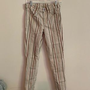 american eagle striped jeans
